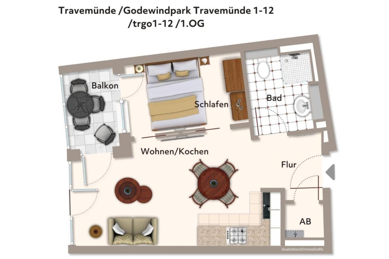 Godewindpark Travemuende Godewindpark Travemuende 1-12 Apartment Lübeck Exterior foto